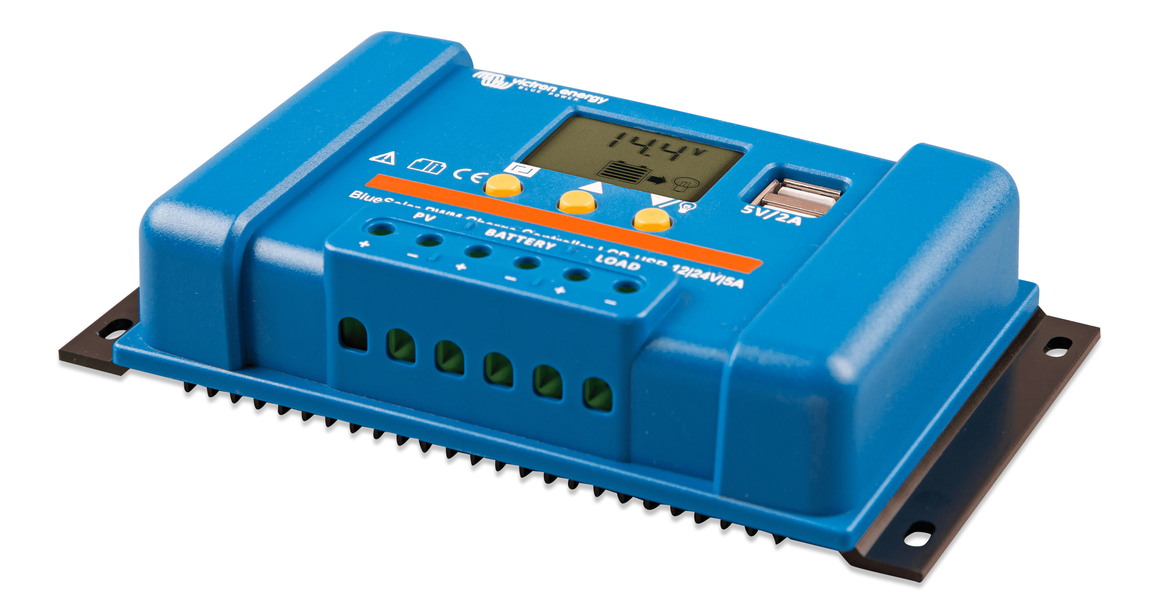 BlueSolar PWM Charge Controller LCD USB 12/24V-5A (left) thumbnail